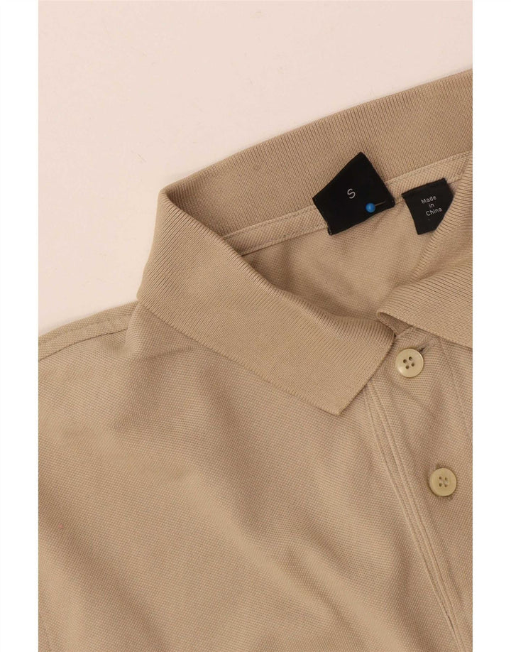 Hugo Boss Mens Polo Shirt Small Beige Cotton