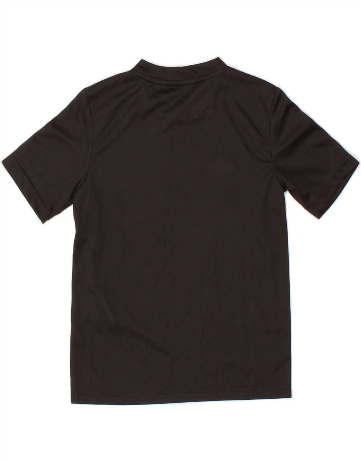 ADIDAS Boys Climalite T-Shirt Top 7-8 Years XS  Black Polyester Vintage Adidas and Second-Hand Adidas from Messina Hembry 