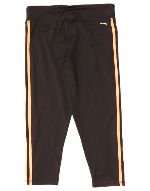 Adidas Dame Capri Leggings UK 12 Medium Black Sports