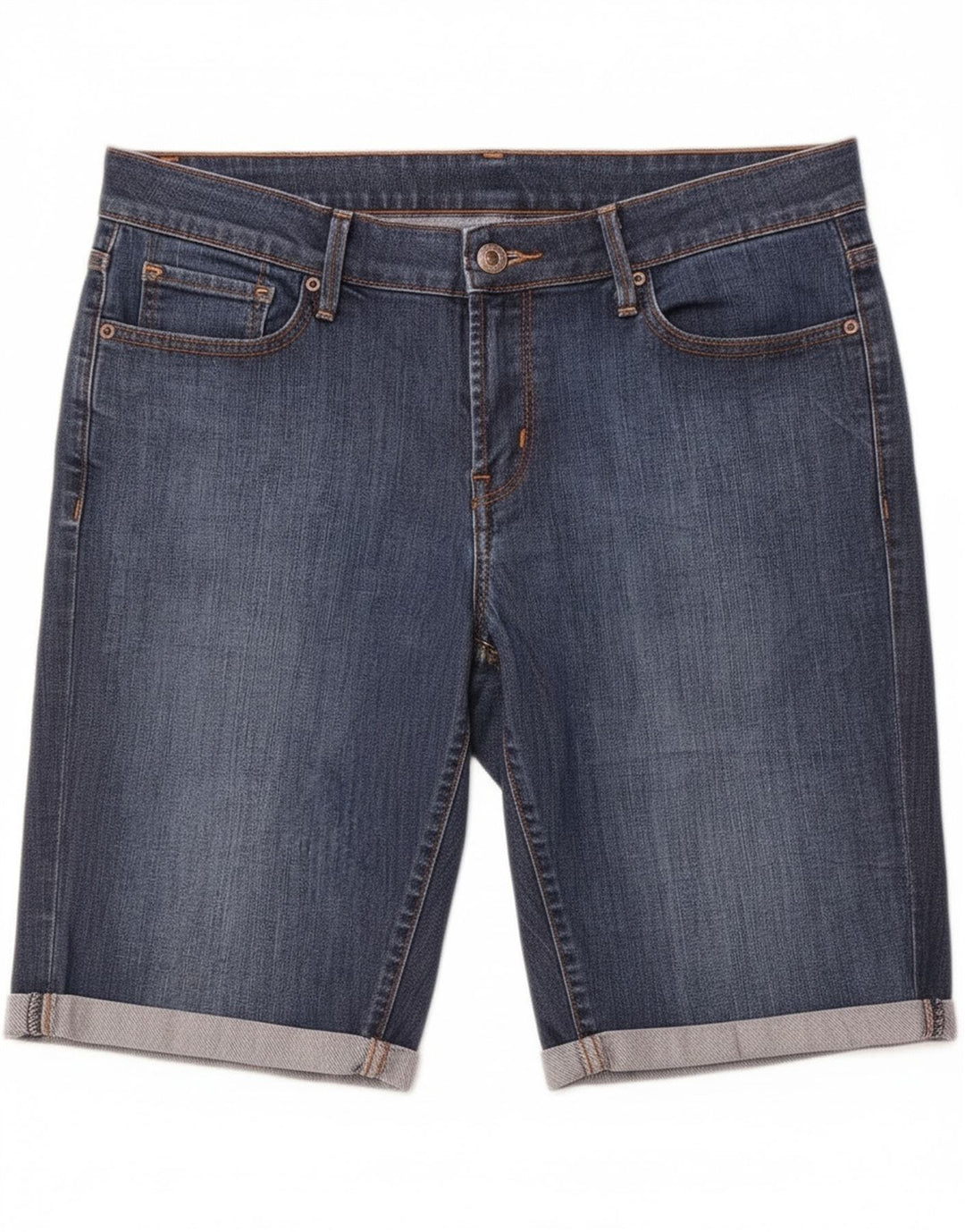 Levi's Womens 545 Bermuda Denim Shorts US 10 Large W34  Blue Cotton