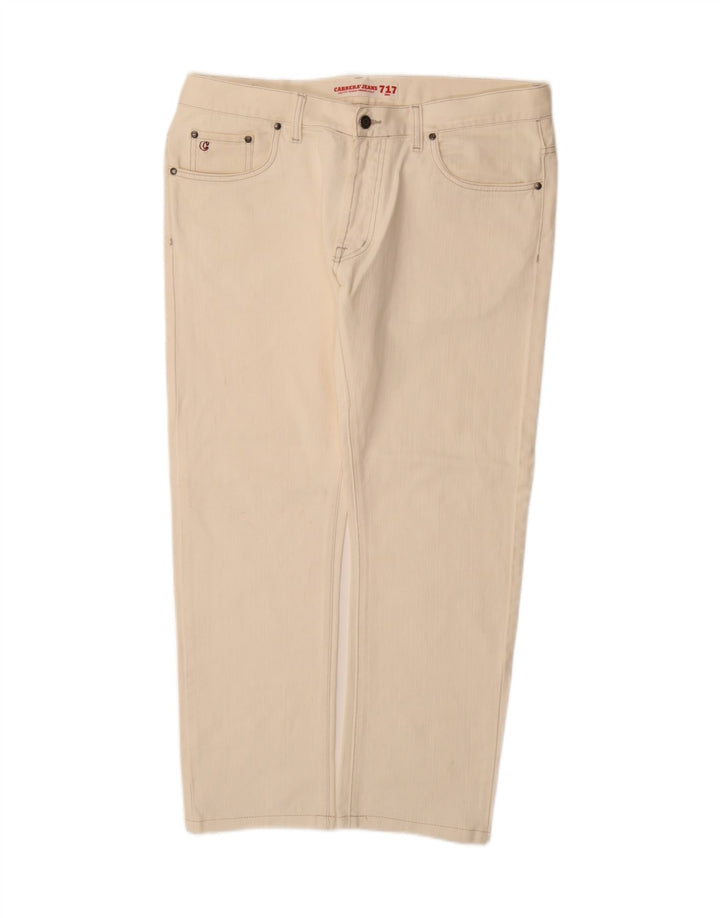 CARRERA Mens 717 Slim Jeans W36 L29 Beige Cotton Vintage Carrera and Second-Hand Carrera from Messina Hembry 