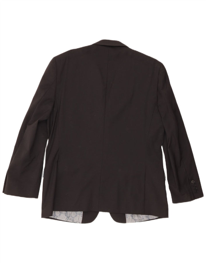 Ted Baker Veste blazer à 2 boutons pour homme UK 42 XL Laine noire