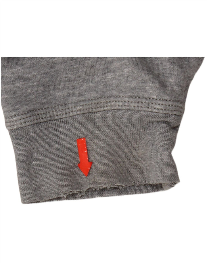 Nike Mens Zip Hoodie Sweater 2XL Grey Cotton