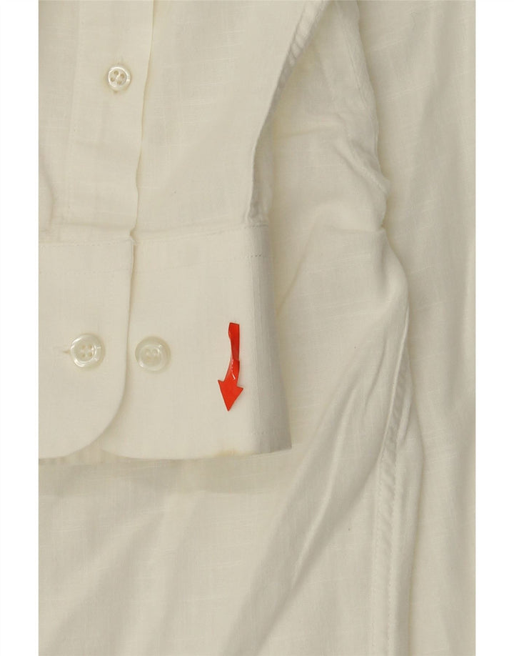 Fred Perry Mens Shirt Medium White Cotton