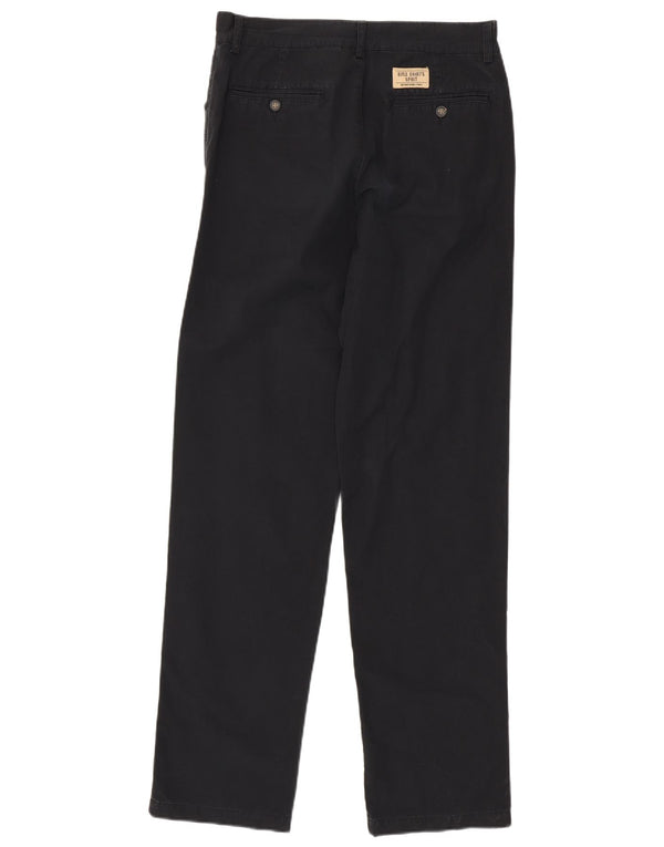 Rifle Herren Khakis Straight Chino Hose W31 L34 Schwarze Baumwolle