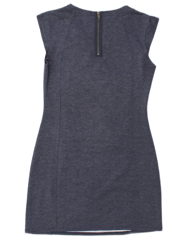 Desigual Abito tubino da donna UK 14 Blu medio geometrico