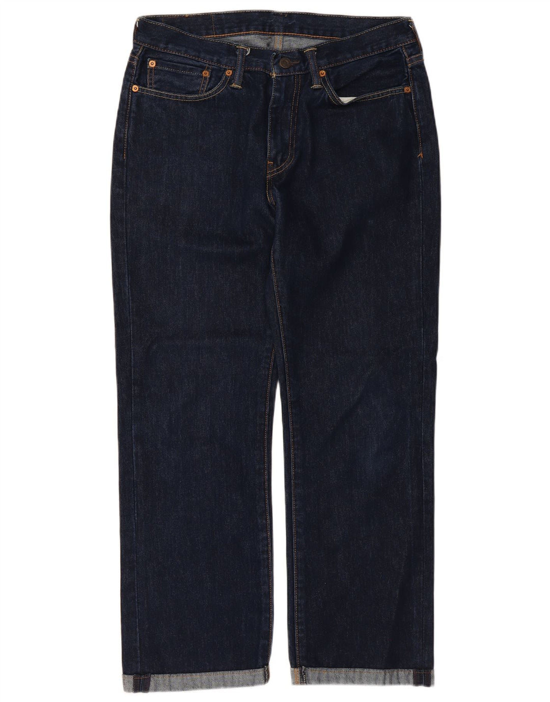 Levi's Herre 514 lige jeans W32 L27 marineblå bomuld