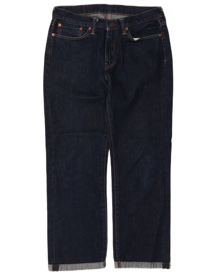 Levi's Herre 514 lige jeans W32 L27 marineblå bomuld