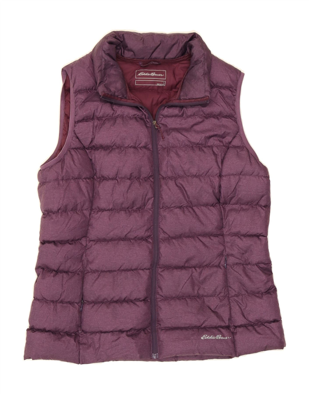 EDDIE BAUER Womens Padded Gilet UK 14 Large Purple Polyester Vintage Eddie Bauer and Second-Hand Eddie Bauer from Messina Hembry 