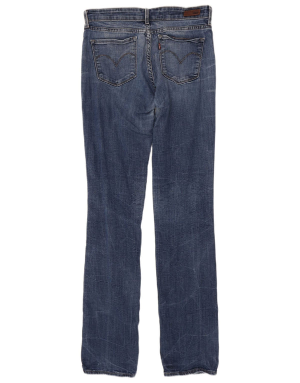 Levi's Womens Modern Rise Straight Jeans W27 L34 Blue Cotton
