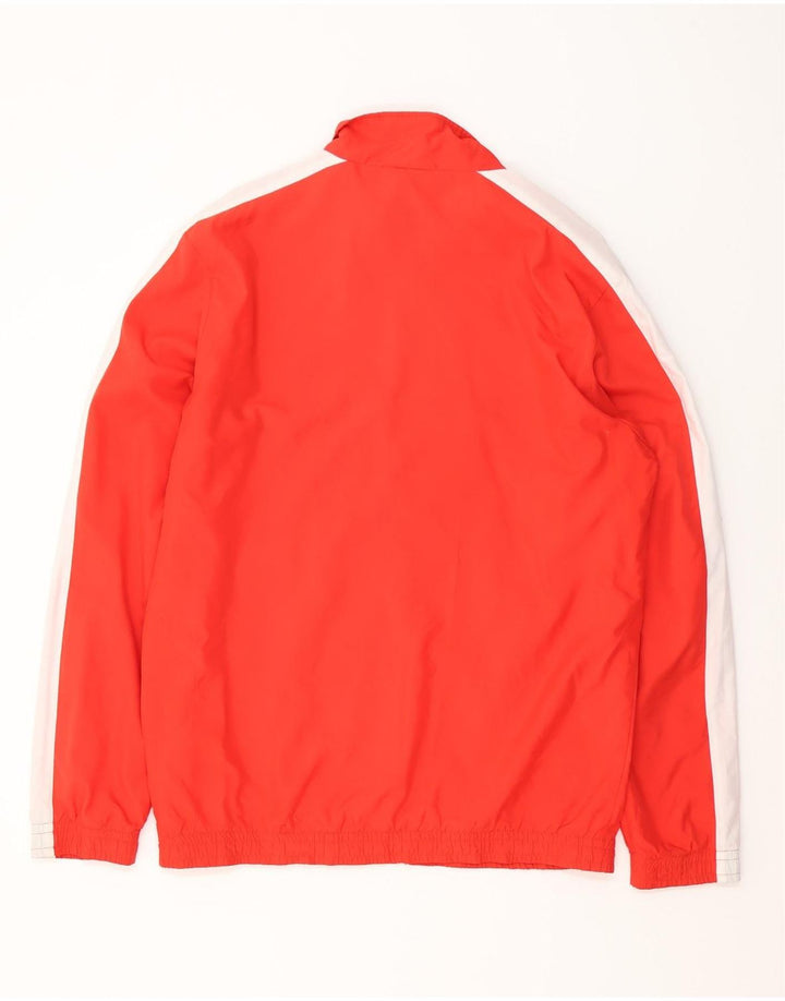 PUMA Mens Tracksuit Top Jacket Medium Red Colourblock Polyester
