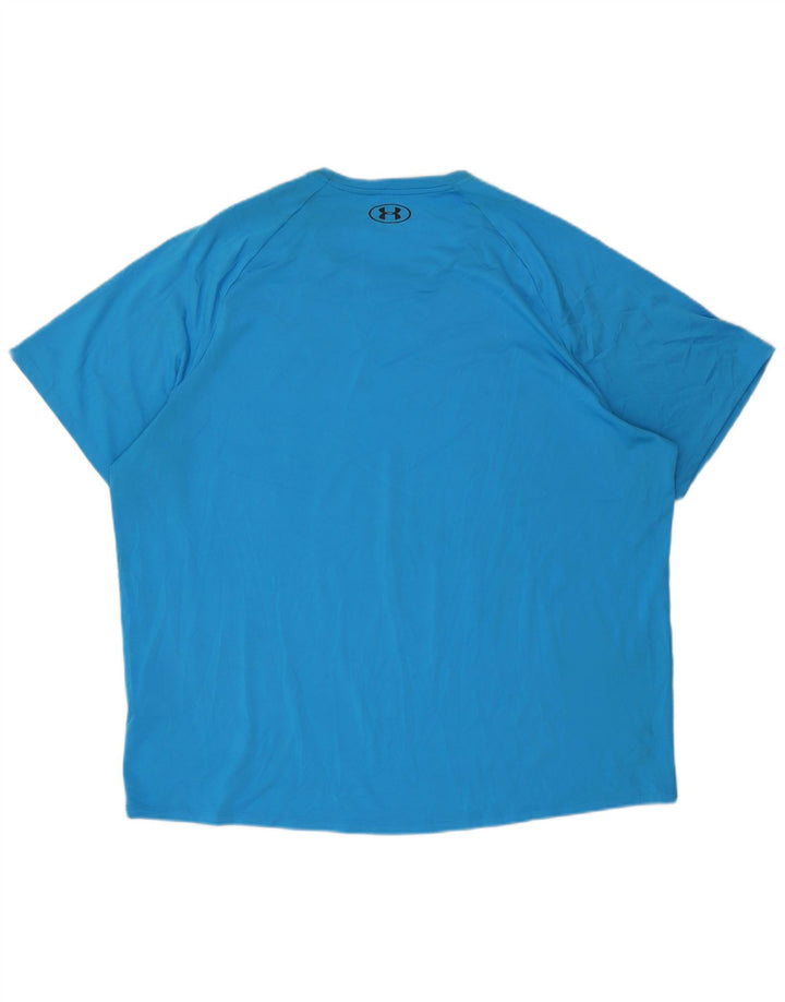 Under Armour Mens T-Shirt Top 3XL Blue Polyester