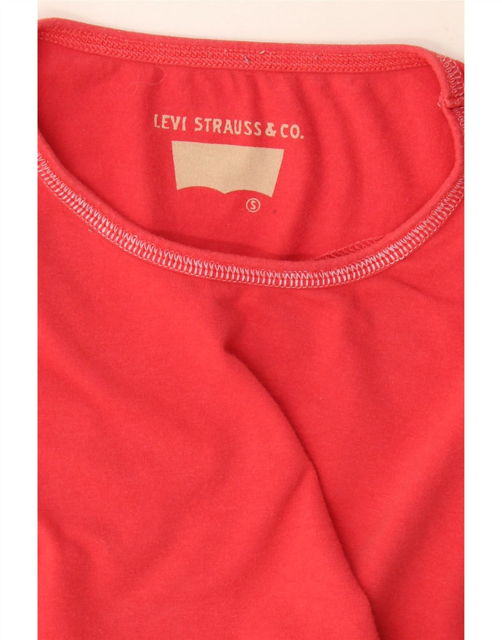LEVI'S Womens T-Shirt Top UK 8 Small Red