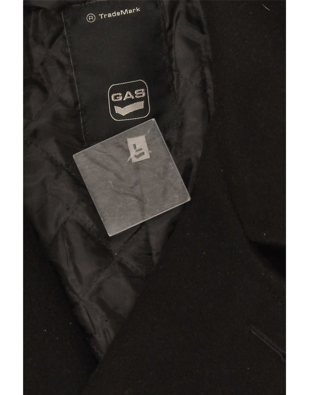 Casaco masculino com peito duplo Gas UK 40 grande preto