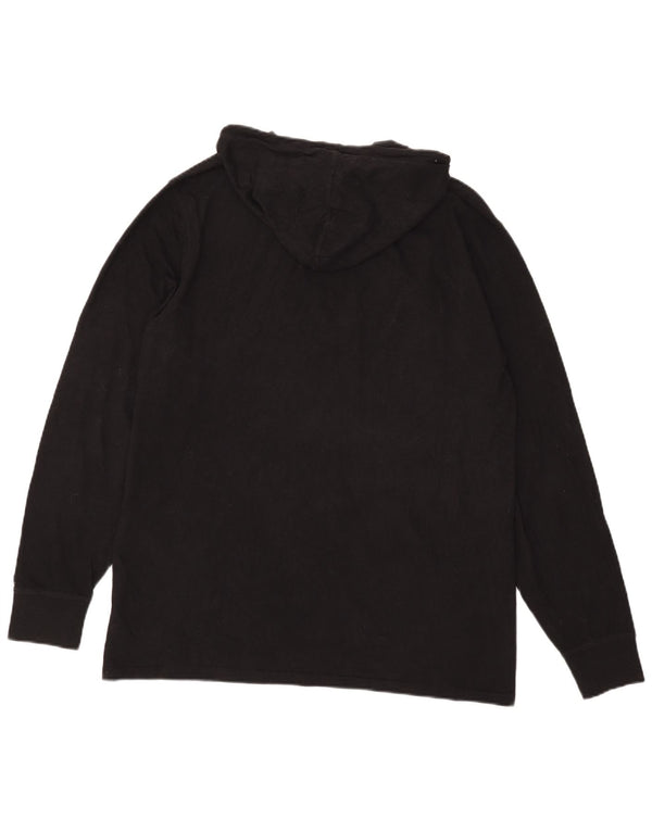 Ανδρικό Champion Graphic Hoodie Jumper μεγάλο μαύρο βαμβακερό