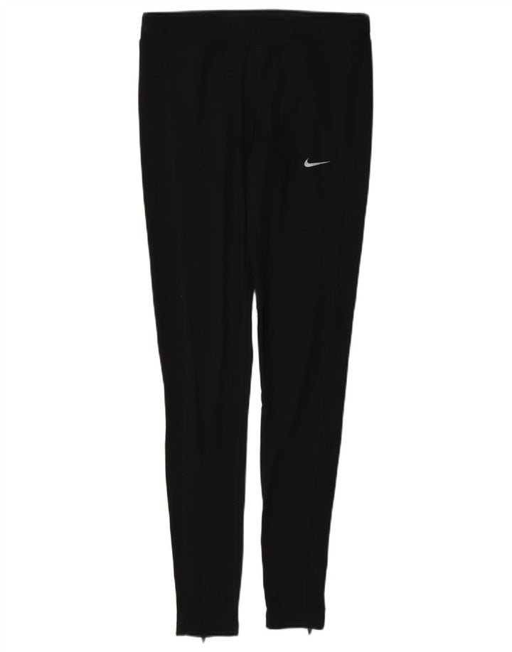 Nike Dame Dri Fit Leggings UK 10 Small Black