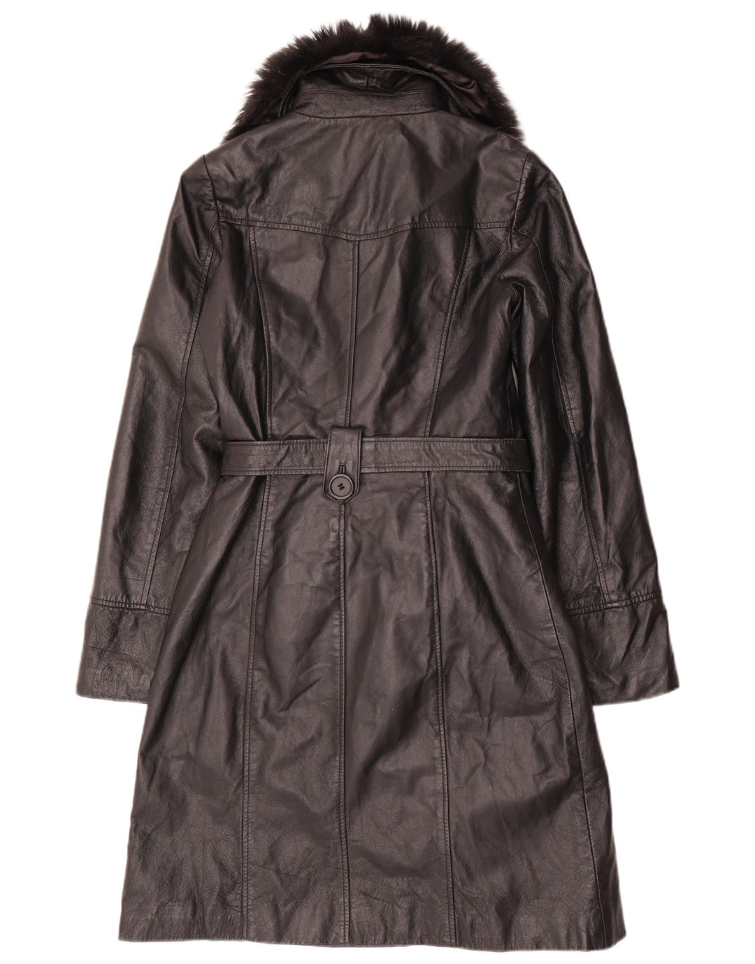 Abrigo de cuero para mujer Orsay UK 10 Small Black