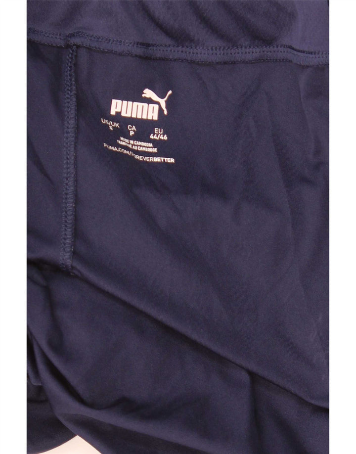 Puma Mens Sport Shorts Small  Navy Blue Colourblock