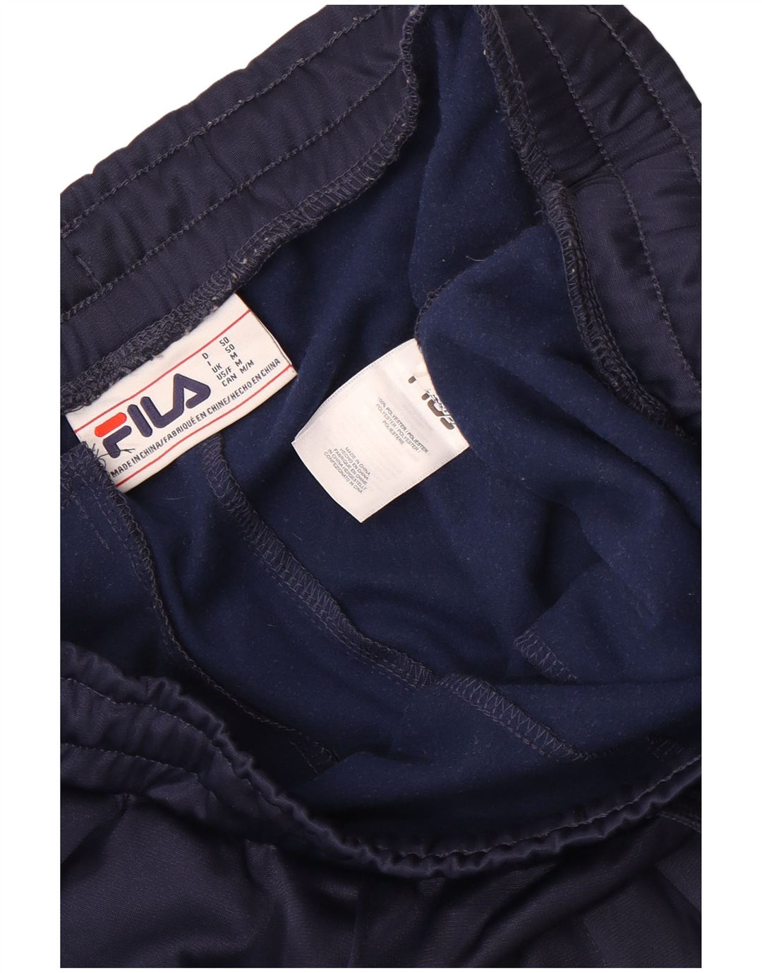 Fila Mens Tracksuit Trousers Joggers Medium Navy Blue Polyester