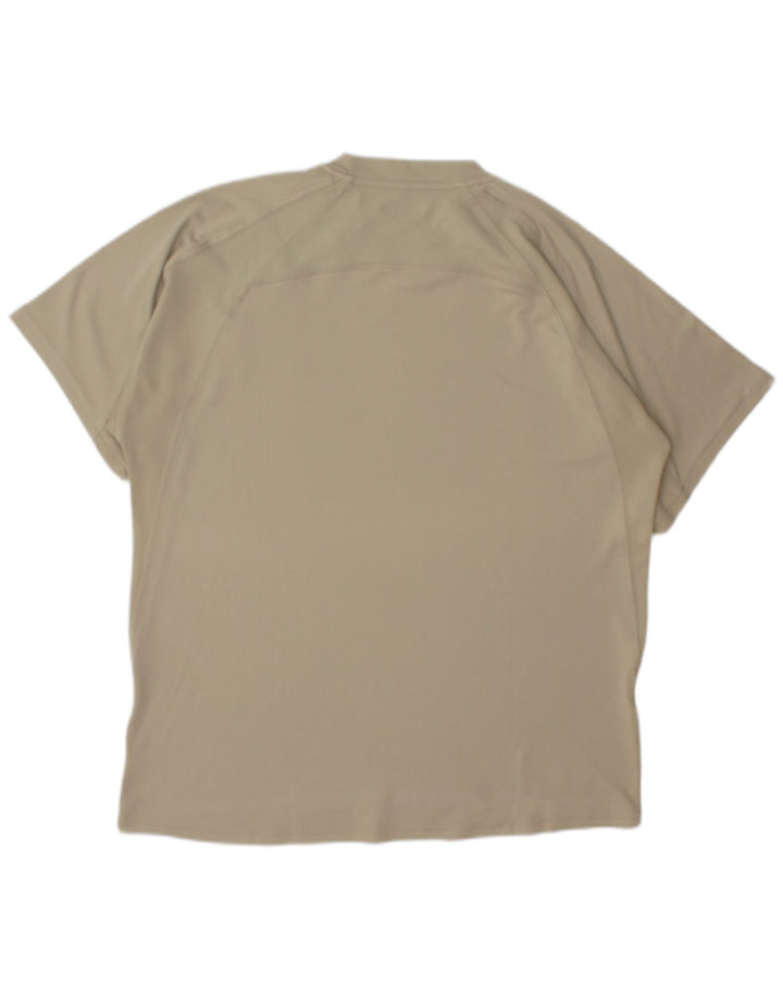 T-shirt da uomo Under Armour Top grande in poliestere beige
