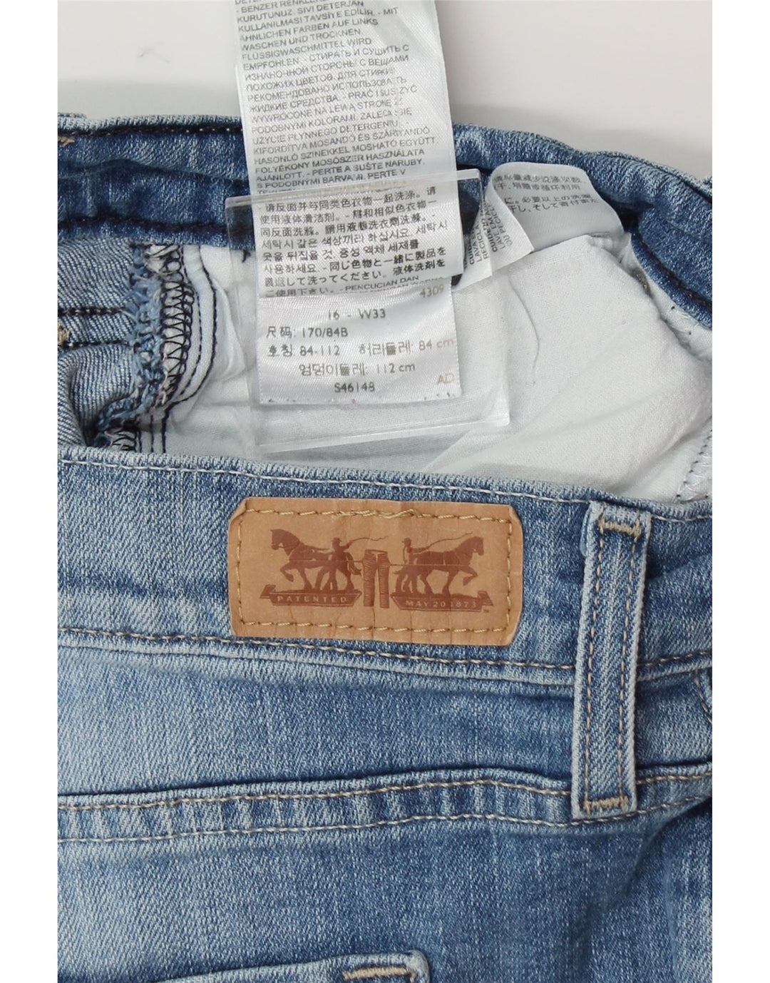 LEVI'S Womens Bermuda Denim Shorts US 16 2XL W33  Blue Cotton Vintage Levi's and Second-Hand Levi's from Messina Hembry 