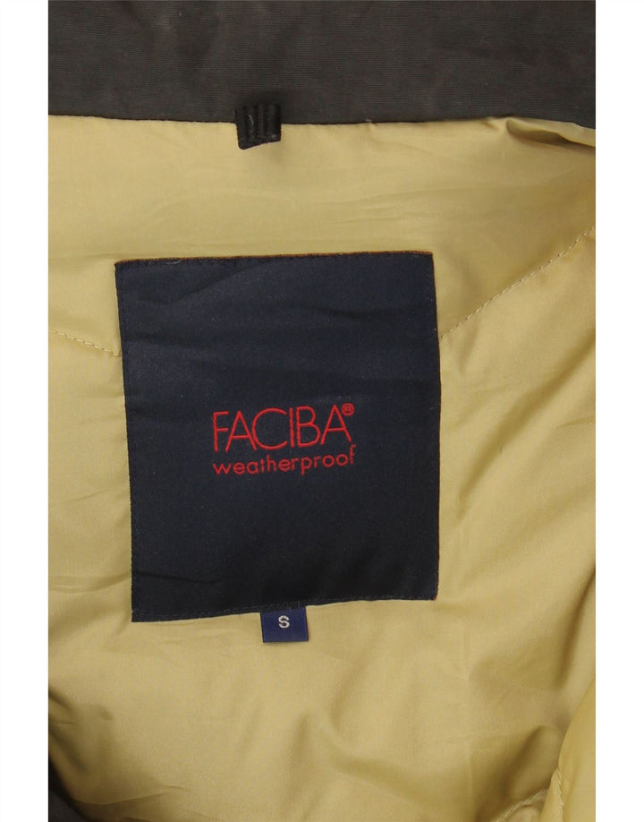 FACIBA Mens Hooded Windbreaker Jacket UK 36 Small Black Vintage Faciba and Second-Hand Faciba from Messina Hembry 