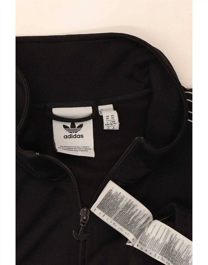 Adidas Mens Tracksuit Top Jacket XL Black Polyester