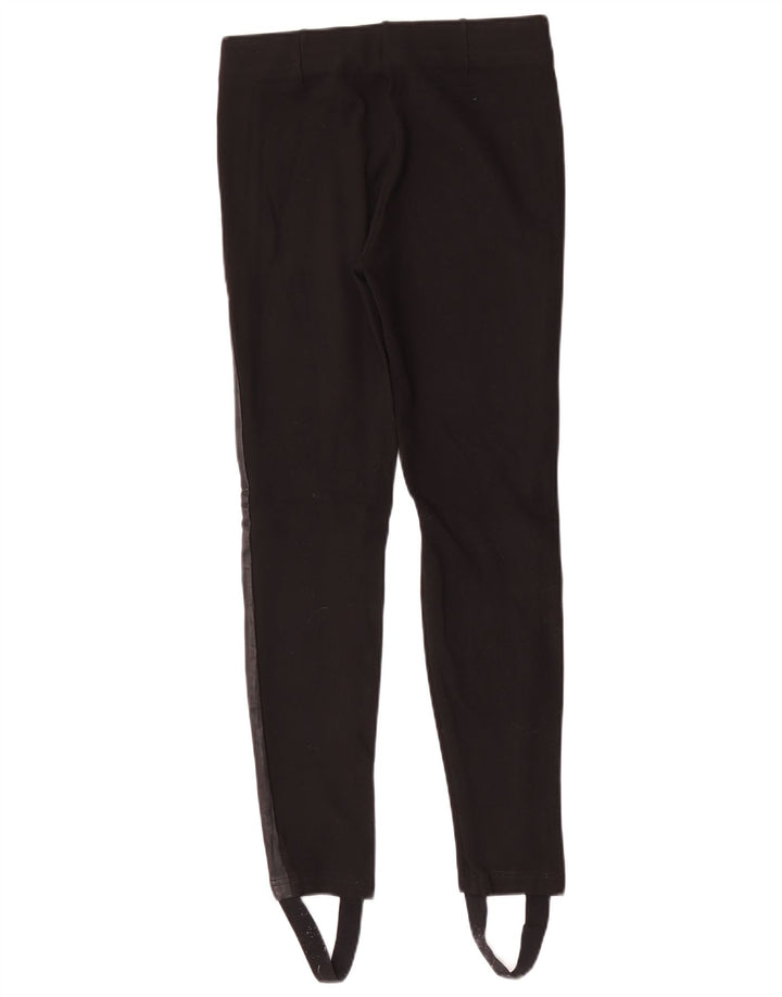 Zara Womens Trafaluc Stirrup Leggings UK 12 Medium  Black Viscose