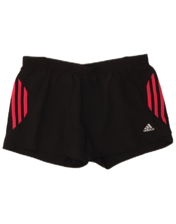 Adidas Womens Climacool Sport Shorts UK 12 Medium Black Polyester