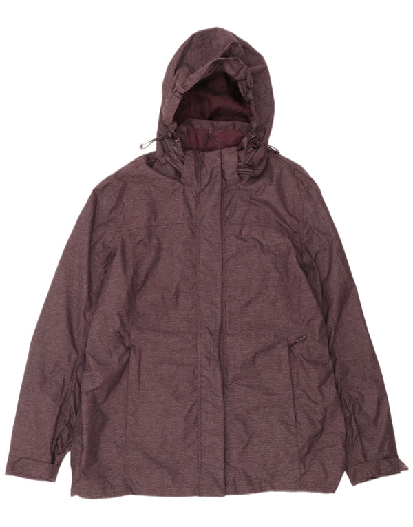 Giacca a vento con cappuccio da donna Mountain Warehouse UK 18 XL Nylon marrone