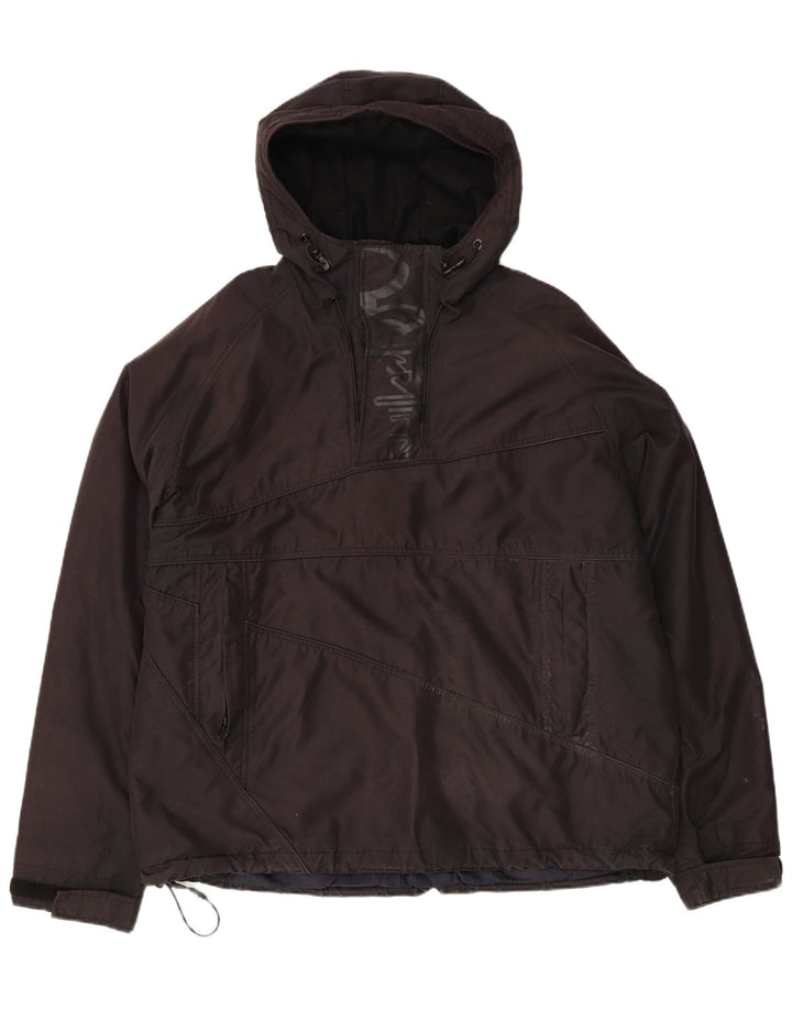 Quiksilver Mens Graphic Pullover Windbreaker Jacket UK 40 Large Black