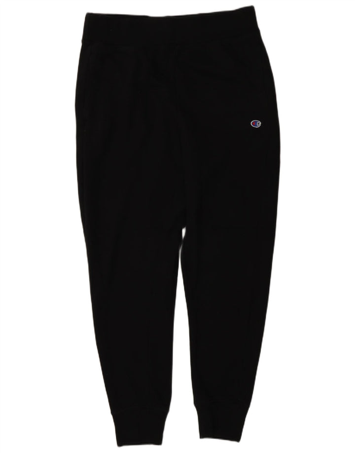Champion Mens Tracksuit Trousers Joggers Medium  Black Cotton