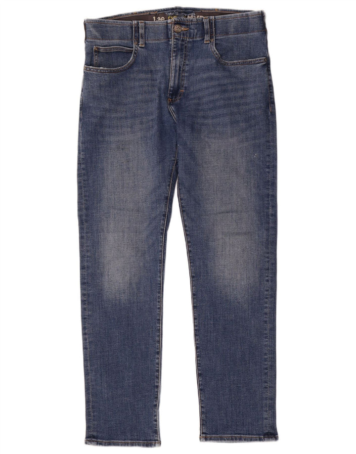 Lee Mens Extreme Motion Slim Jeans W36 L32 Blue Cotton