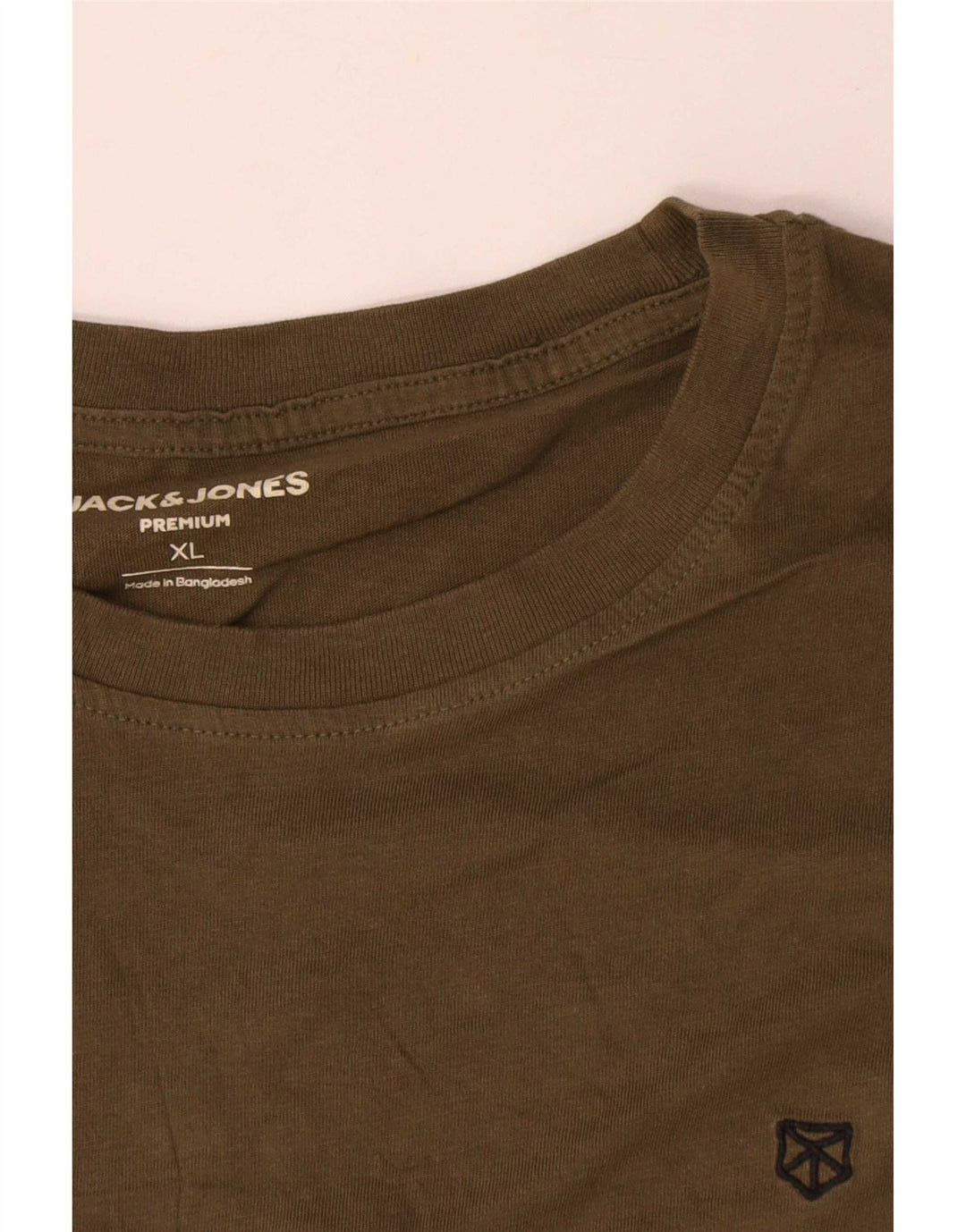 Jack & Jones Mens T-Shirt Top XL Khaki