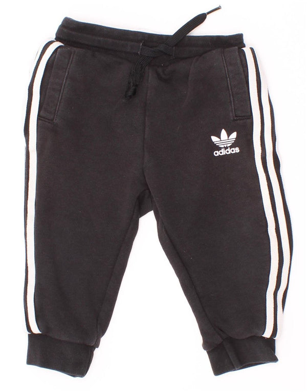 Pantaloni da tuta da jogging Adidas da bambino 12-18 mesi in cotone nero