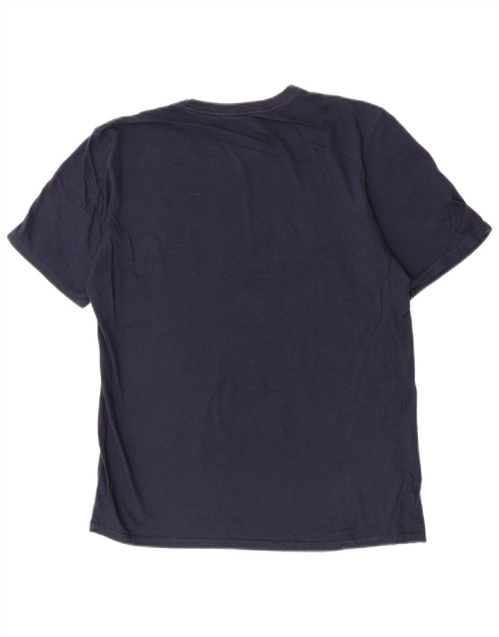 Nike Mens Athletic Cut Graphic T-Shirt Top Medium Navy Blue