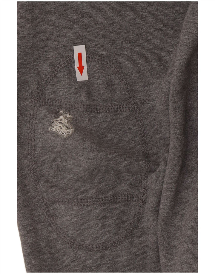 Tommy Hilfiger Mens Graphic Cardigan Sweater Large Grey Cotton