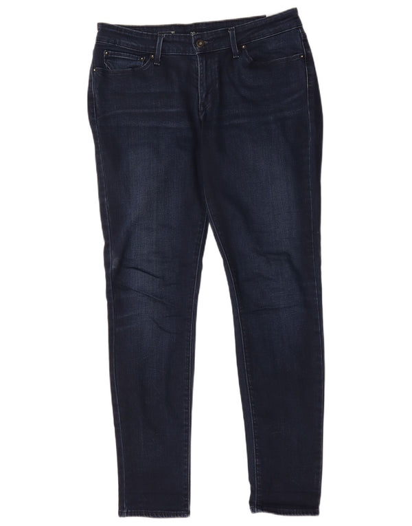 Levi's Womens Skinny Jeans W29 L32 Navy Blue Cotton