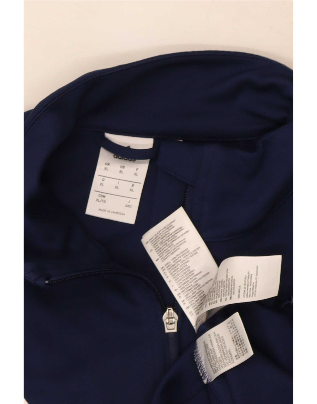 Adidas Mens Climalite Tracksuit Top Jacket XL Azul Marinho Poliéster