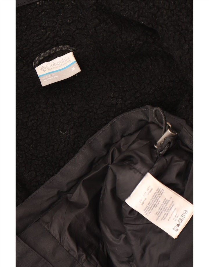 Columbia Mens Hooded Utility Jacket UK 38 Medium Black Polyester