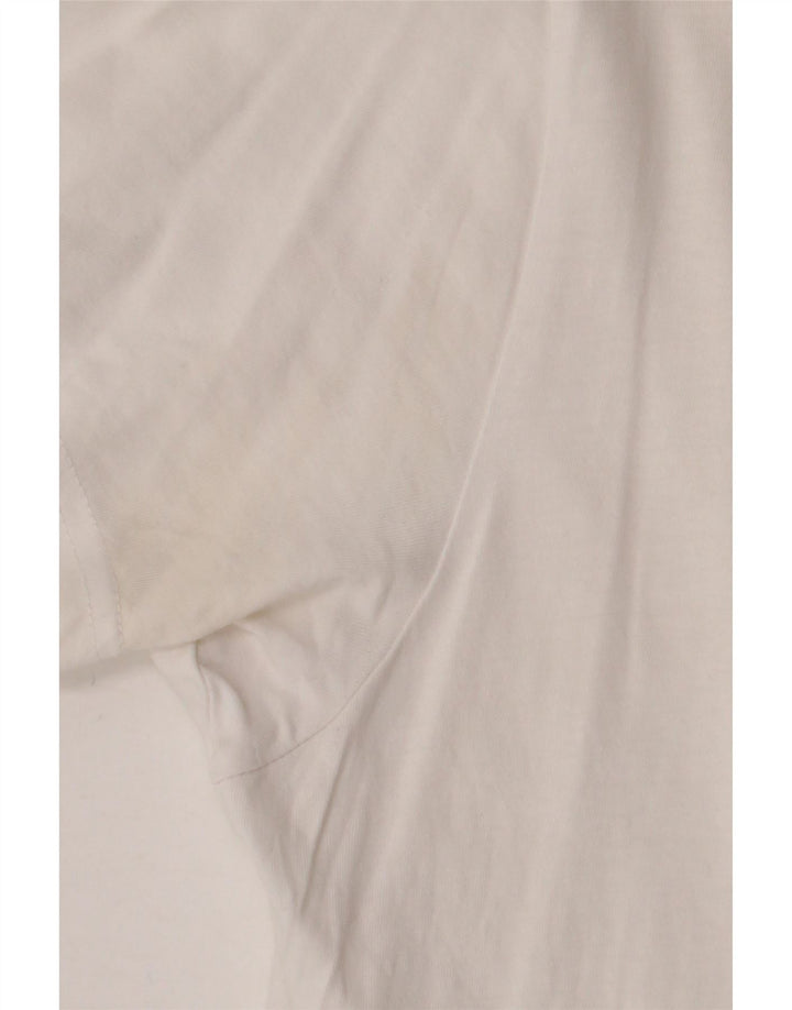 VANS Mens Custom Fit Graphic T-Shirt Top Medium White Cotton