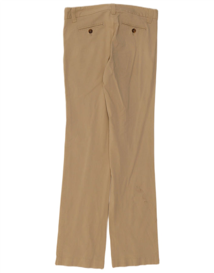 Massimo Dutti Womens Straight Casual Trousers W30 L32 Beige