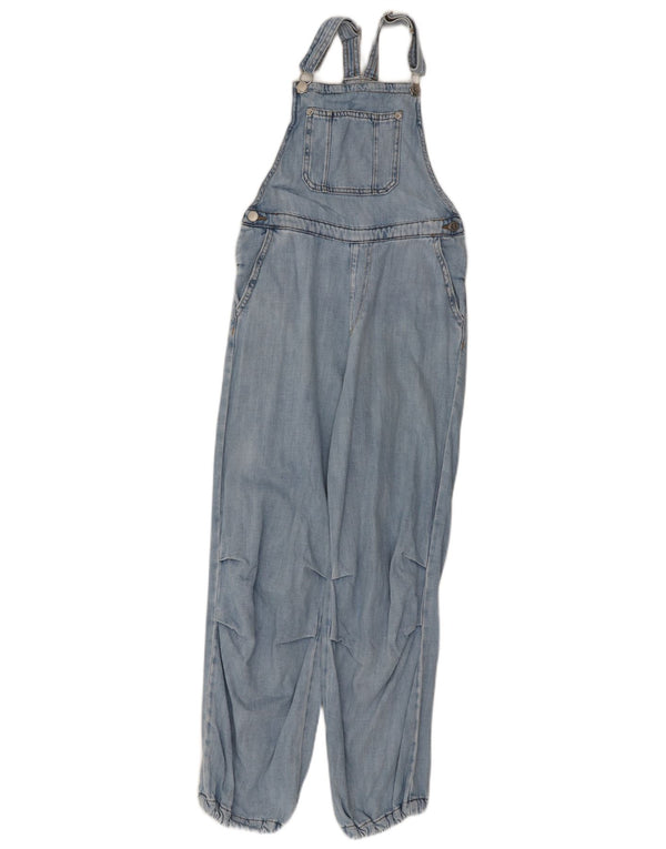 Marks & Spencer lányok Dungarees laza farmernadrág 10-11 év W26 L26 kék pamut