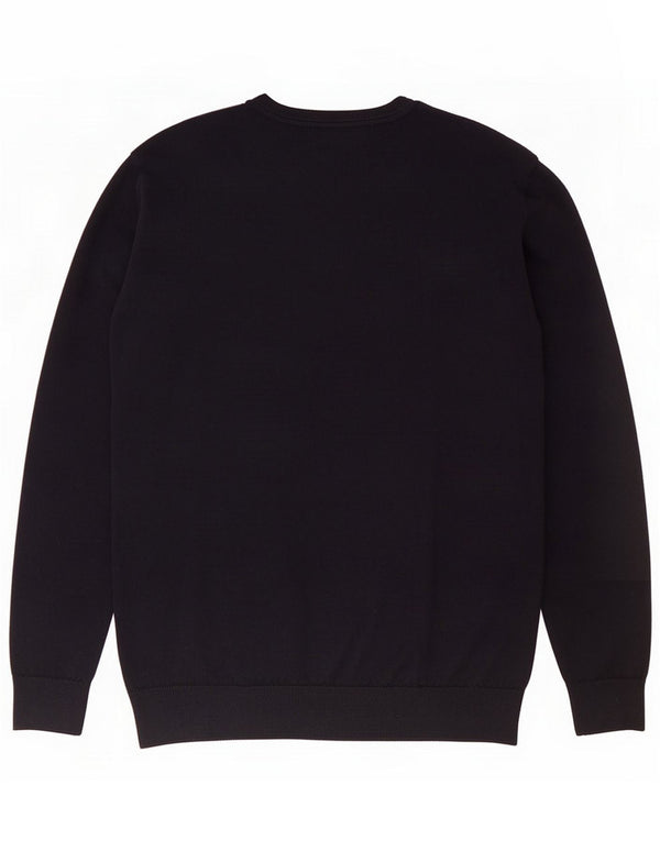 Lacoste Herre Regular Fit V-hals sweater Størrelse 6 XL Navy Blue Wool
