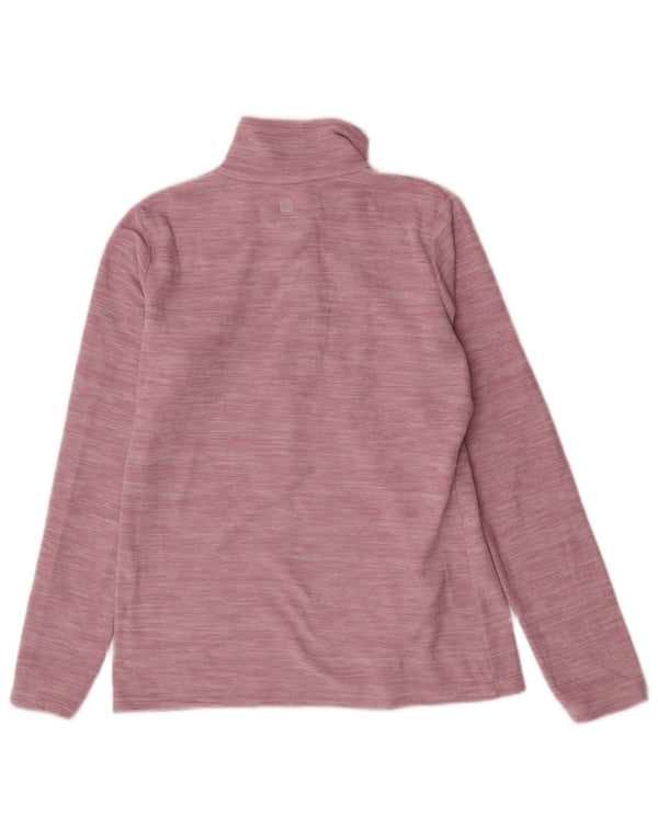Jersey de forro polar con cuello y cremallera para mujer de Mountain Warehouse UK 40 Small Pink Moteado