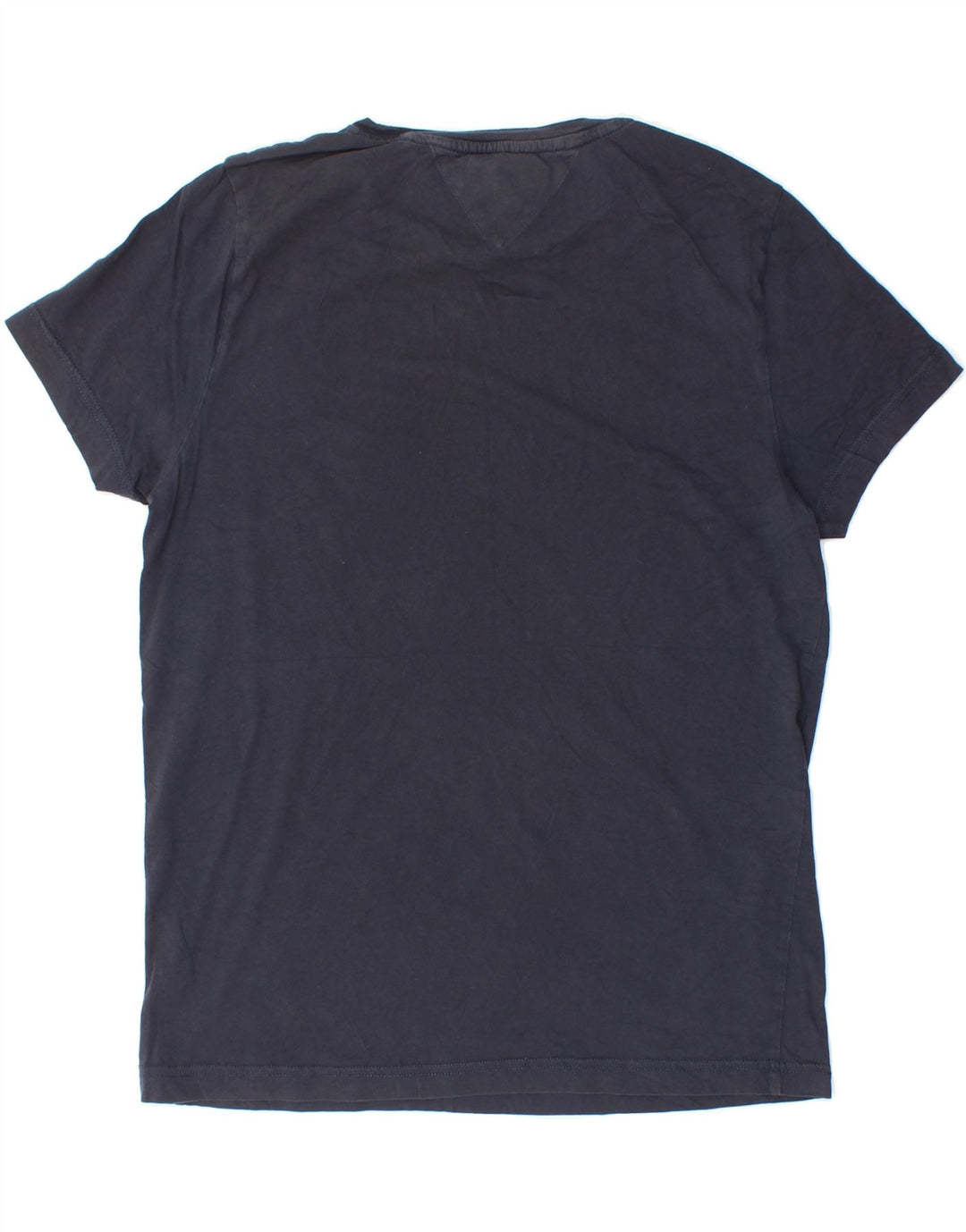 TOMMY HILFIGER Mens Graphic T-Shirt Top Medium Navy Blue Vintage Tommy Hilfiger and Second-Hand Tommy Hilfiger from Messina Hembry 