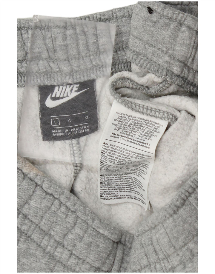 Pantaloni da tuta da uomo Nike Joggers grandi in cotone grigio