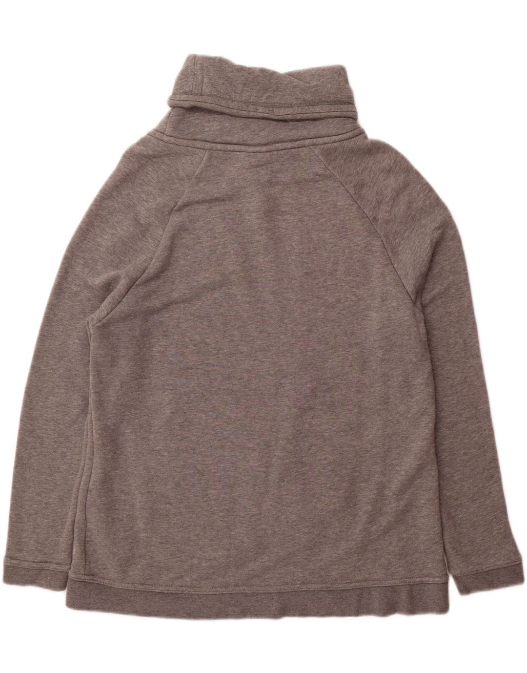 Suéter feminino Nike com gola redonda e algodão cinza pequeno