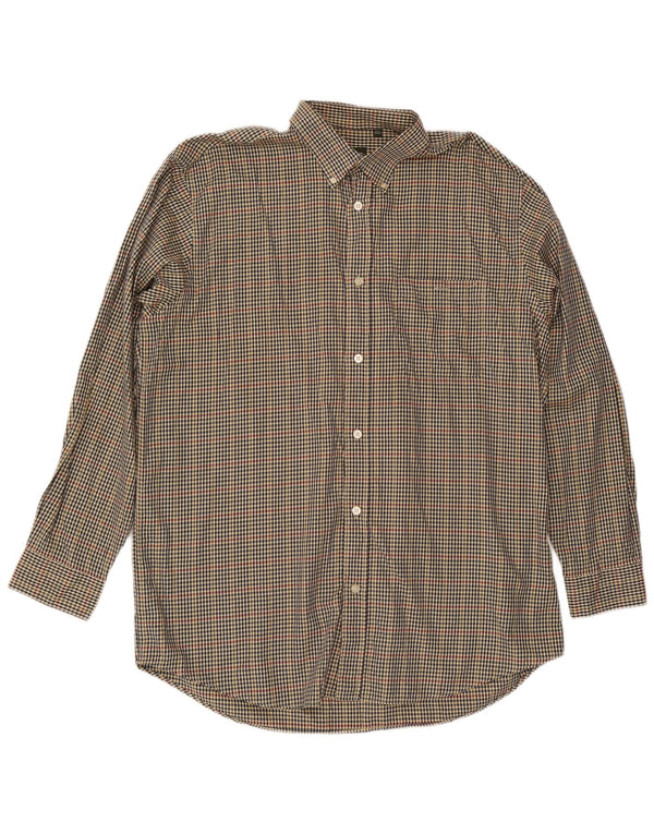 Orvis Herre Tall Shirt XL Multifarvet Gingham Cotton