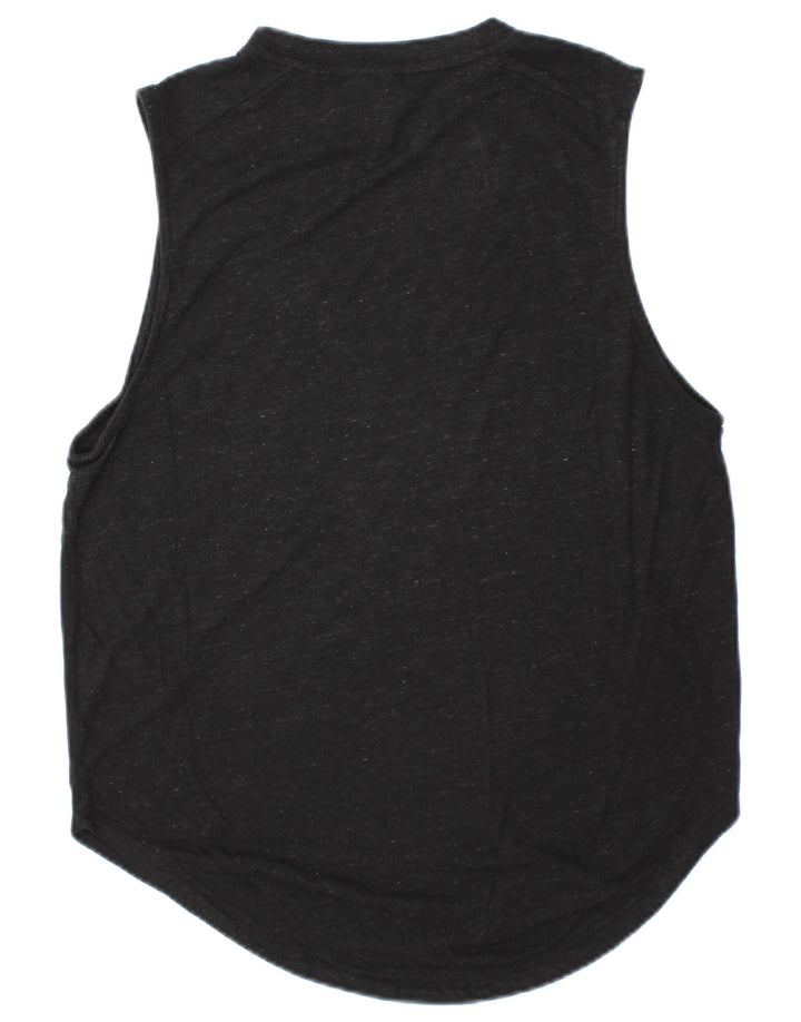 Adidas Mens Graphic Vest Top Small Black Flecked Rayon